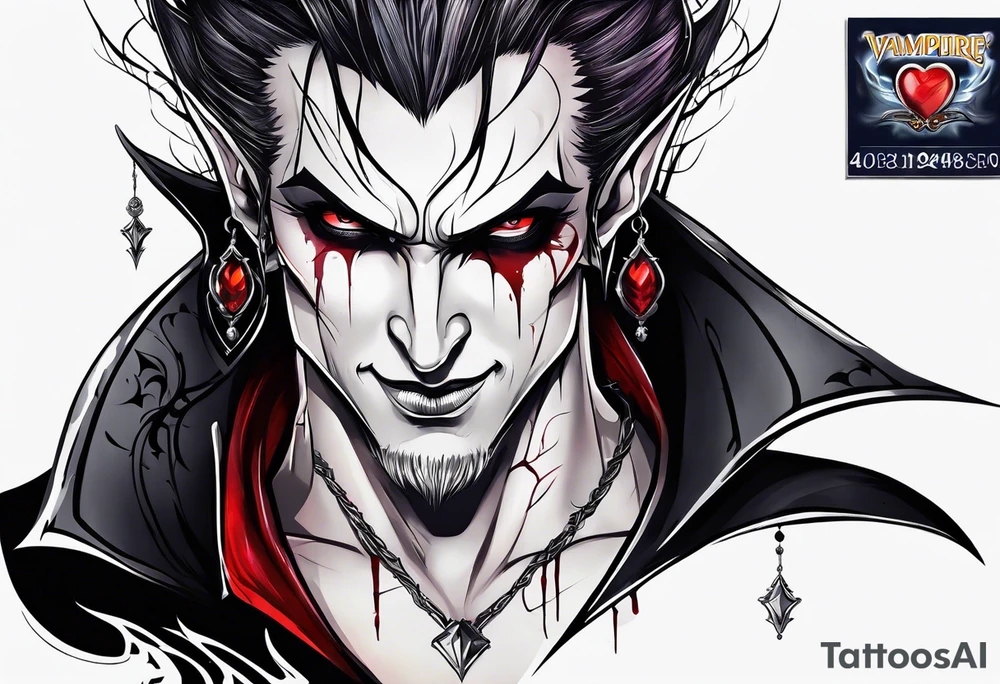 Vampire tattoo design tattoo idea