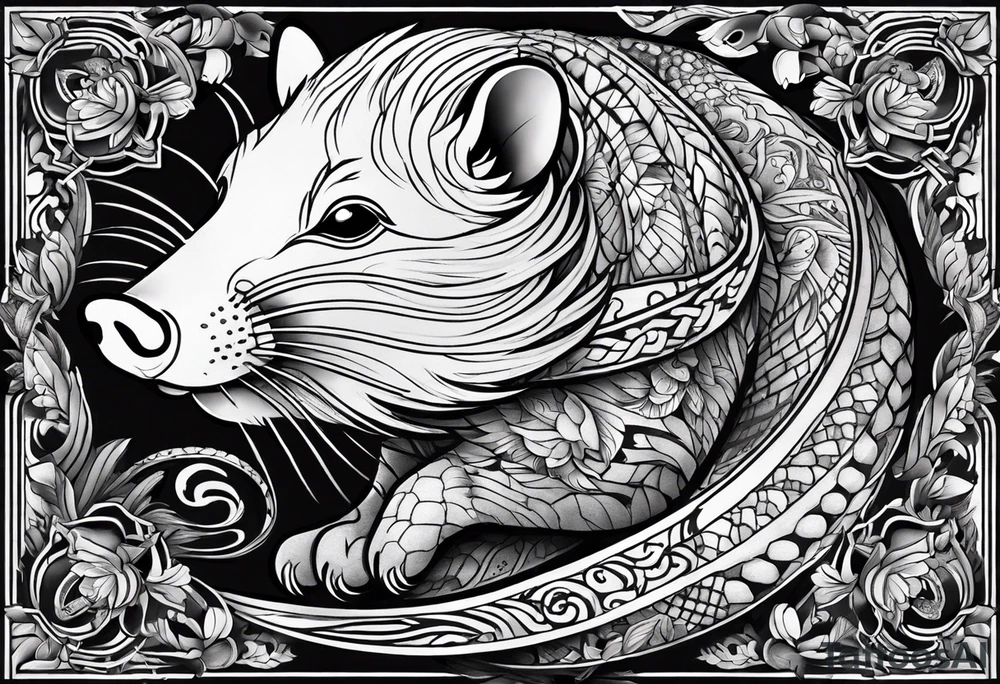 Shoulder tattoo with a Rat, pig, tiger, dog, snake tattoo idea Shoulder tattoo with a Rat, pig, tiger, dog, snake tattoo idea
