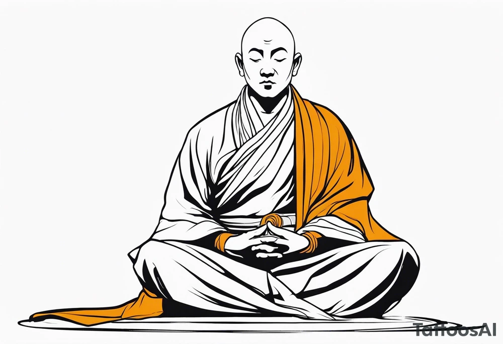 Zen Monk tattoo idea