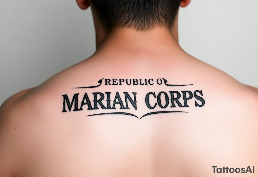 Republic of Korea
Marine Corps
lettering to arm tattoo idea