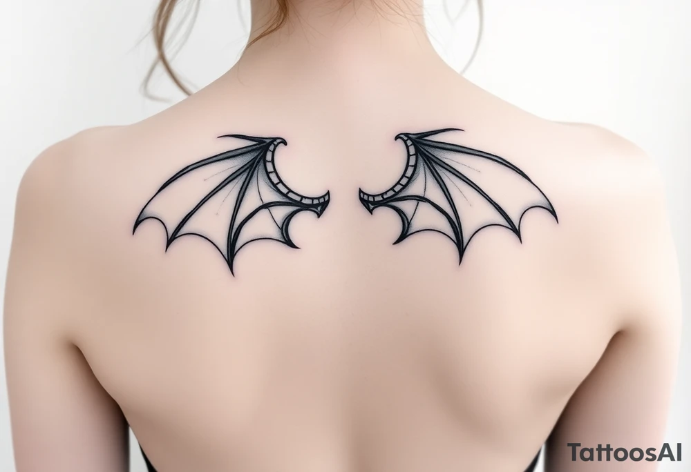 Dragon wings tattoo idea