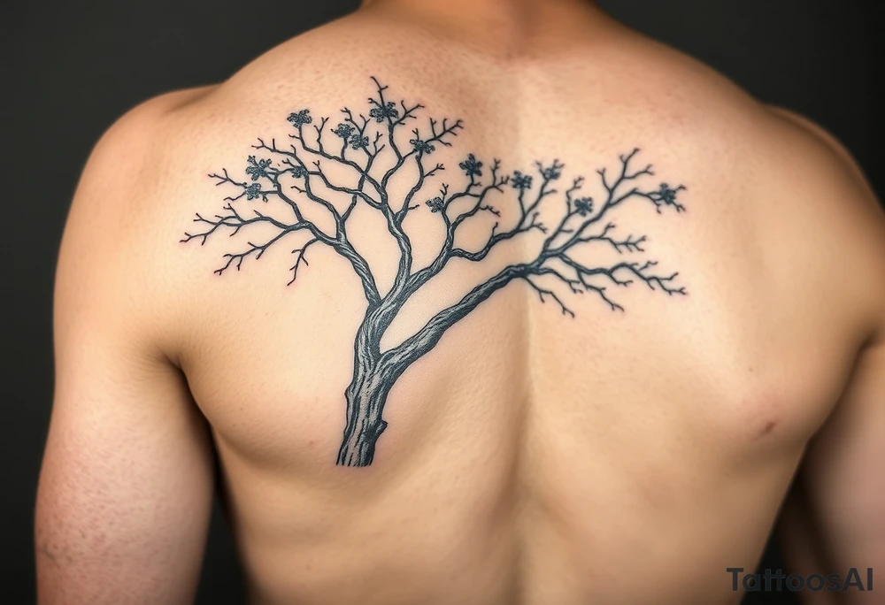 Full arm sleeve tattoo like a tree tattoo idea