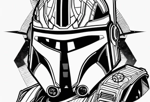 Captain Rex, Pistols drawn, Phoenix Squadron Helmet, Ahsoka Tano tattoo idea