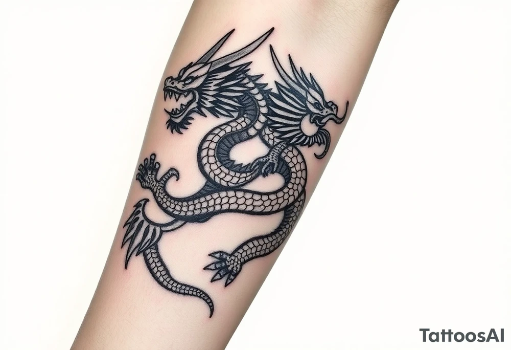 amaterasu dragon samurai tattoo idea