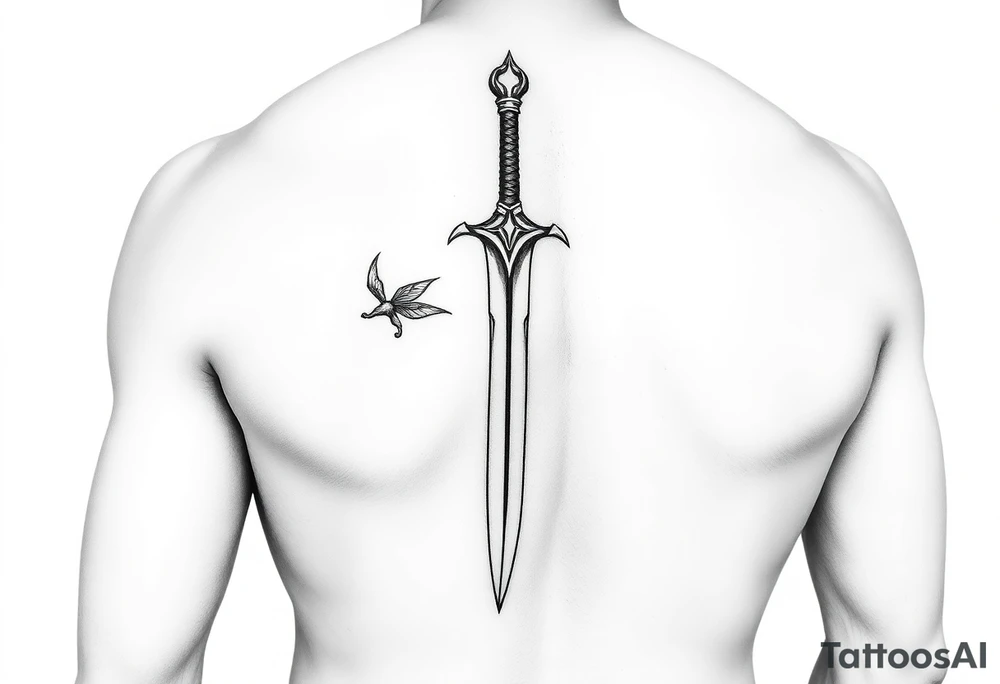a very powerful Zulfiqar sword underarm tatto tattoo idea
