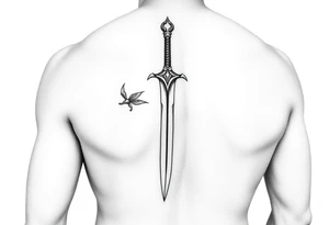 a very powerful Zulfiqar sword underarm tatto tattoo idea
