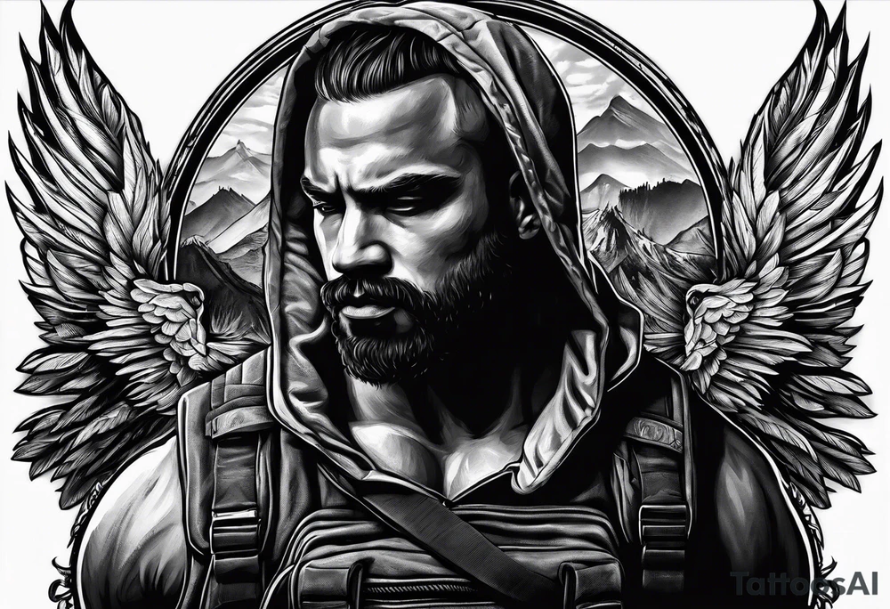 Rucking, brotherhood, shadows, fitness, GrowRuck tattoo idea