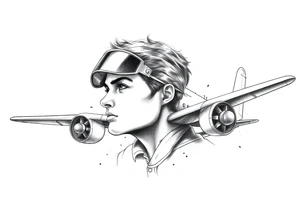 aviation tattoo idea