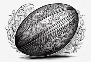 Rugby ball viking tattoo idea