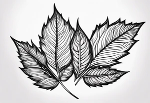 Elm Leaf tattoo idea