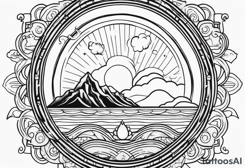 Segundo sol minimalista tattoo idea