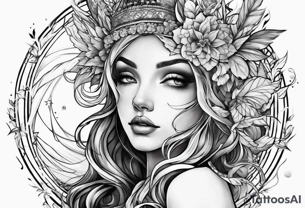 Earth fairy tattoo idea