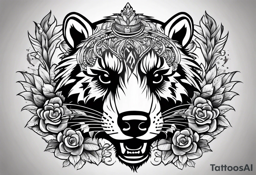 Angry Mc.Badgers tattoo idea