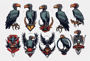 vulture tattoo idea