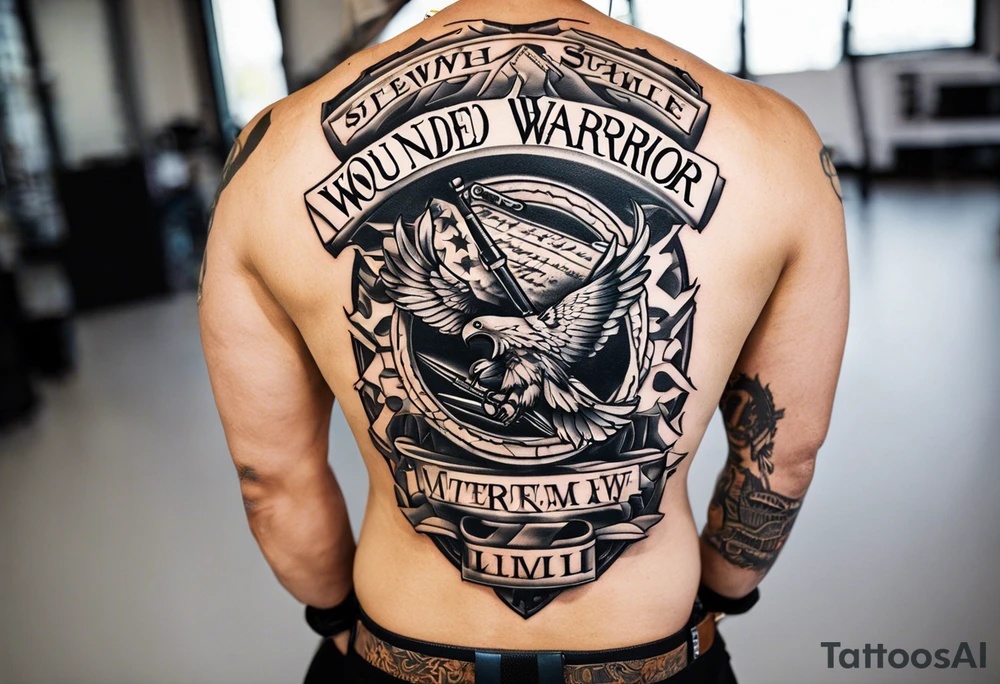 Wounded warrior tattoo idea