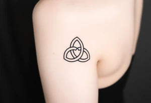 classic Celtic trinity knot. placement on the inner arm tattoo idea