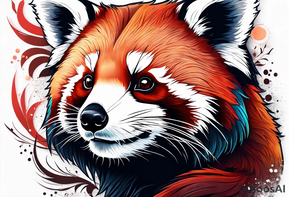 Red panda tattoo idea