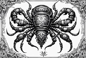 scorpio tattoo idea