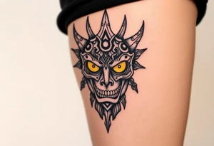 The yellow kings pallid mask tattoo idea