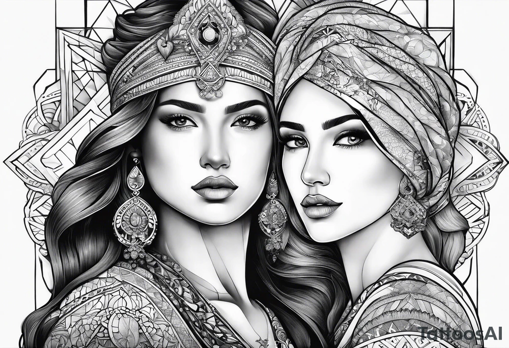 three person side by side. Daughter on the left, mother in the middle, grandmother on the right. greater age difference tattoo idea
