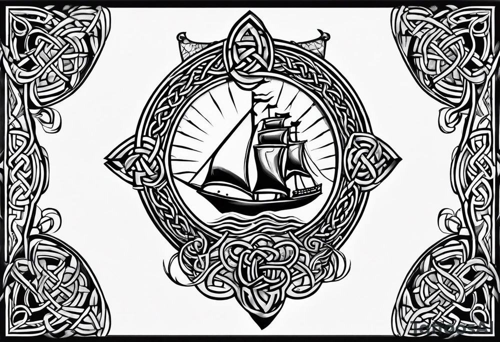 celtic half sleeve tattoo idea