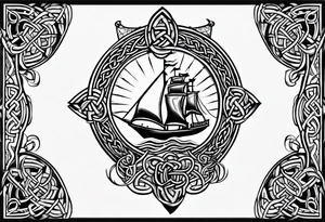 celtic half sleeve tattoo idea