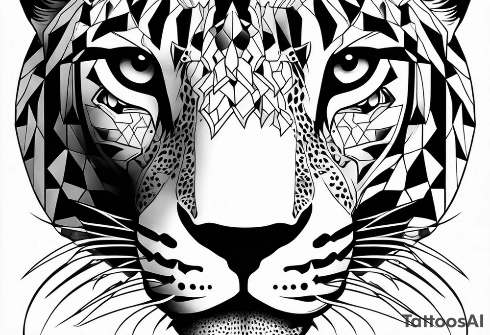 Jaguar head tattoo idea