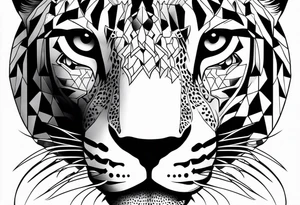 Jaguar head tattoo idea