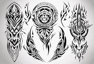 tribal lines tattoo idea