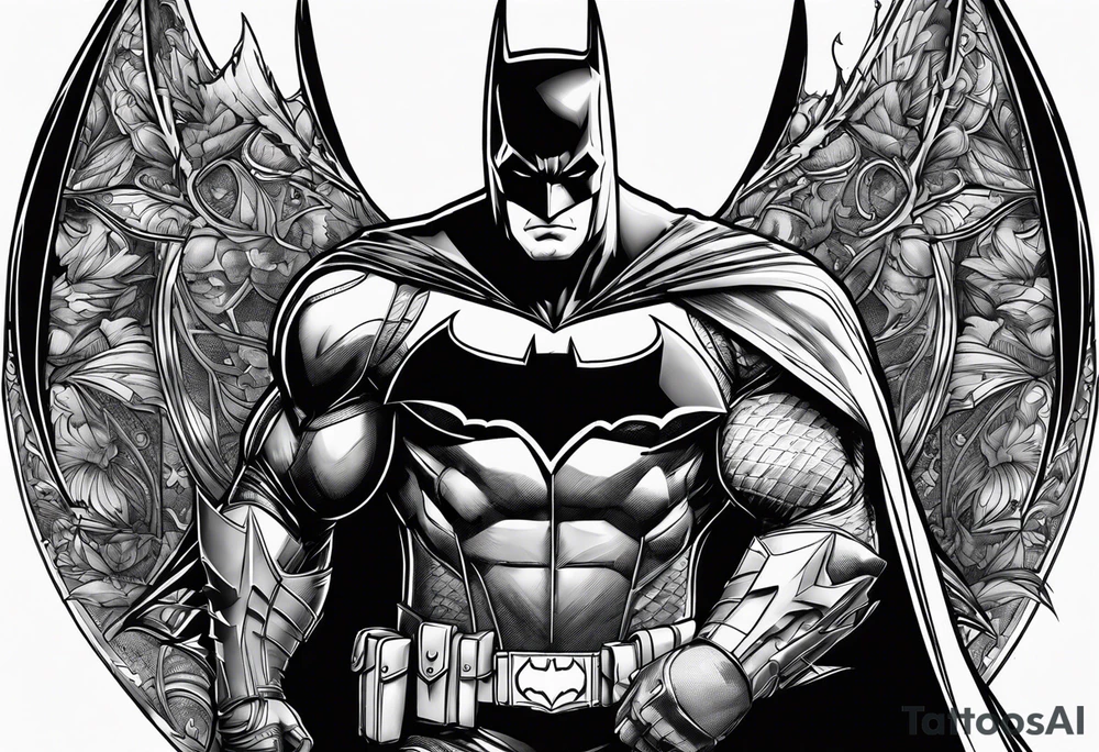 batman metal tattoo idea