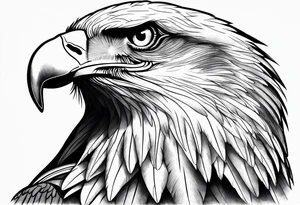 Eagle in the sky tattoo idea