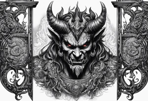 The demon enters the gate tattoo idea
