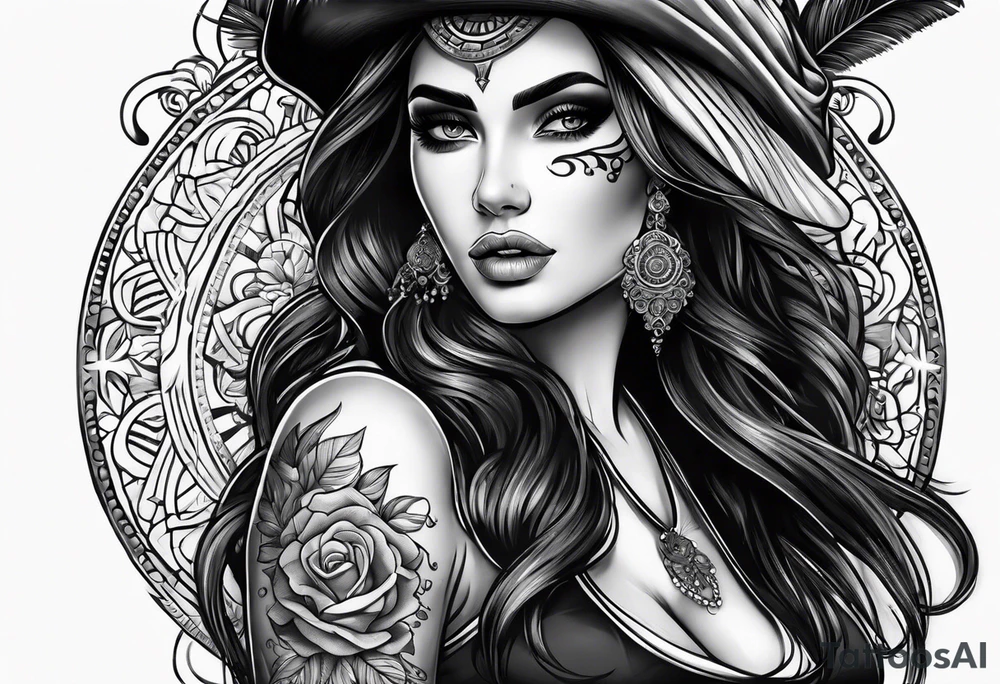 caveira e mulher abraçando tattoo idea