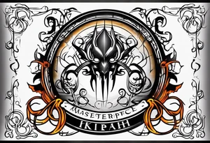 Cyber sigil with the name krah tattoo idea