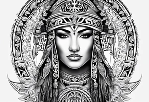 Te Moko with Croatian and Northern Irish influences tattoo idea