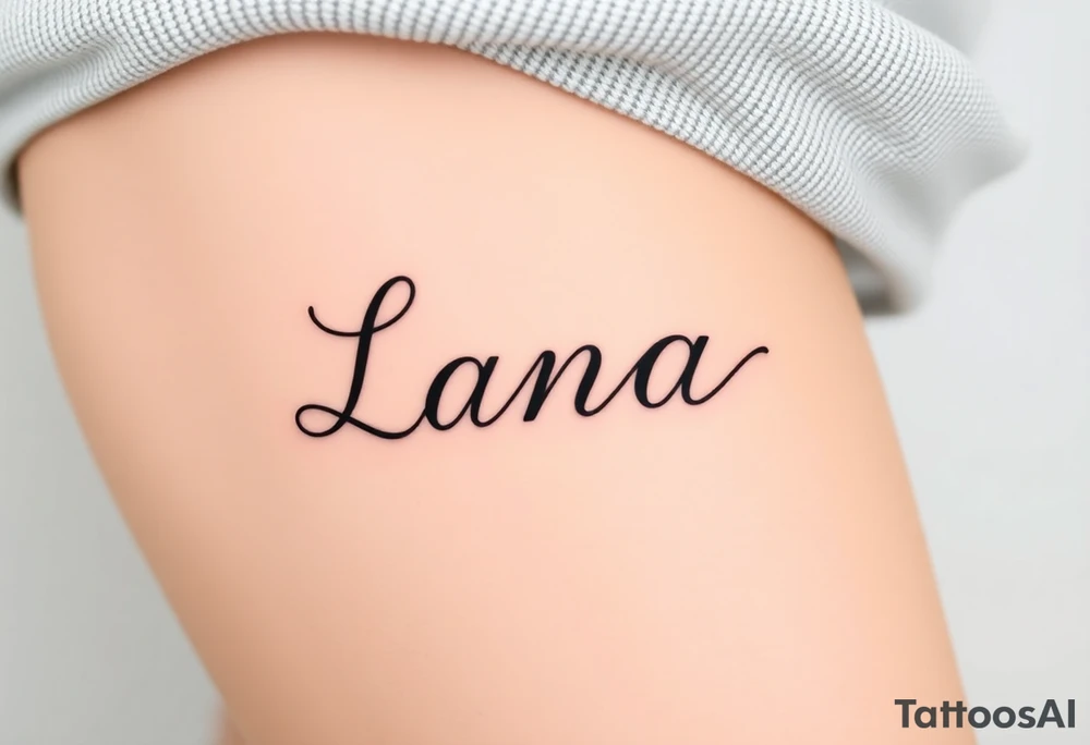 Lana tattoo idea