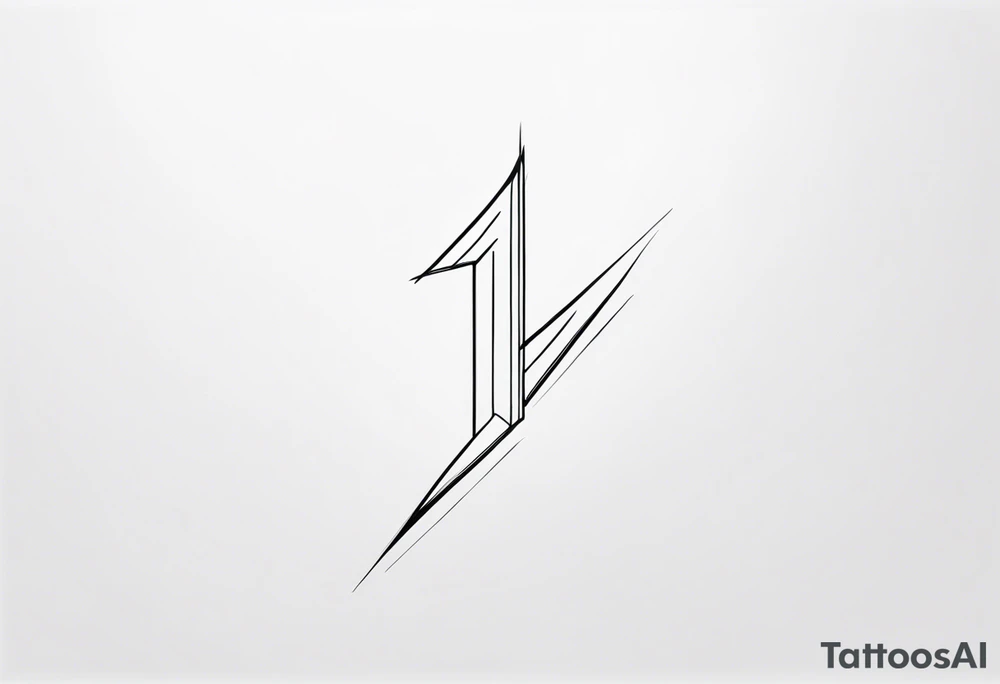 Picture of the letter I to represent oneself tattoo idea