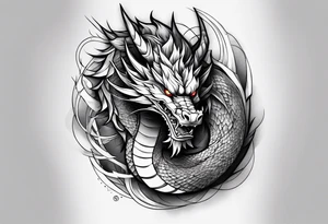 Dragon Ryu on the forearm tattoo idea