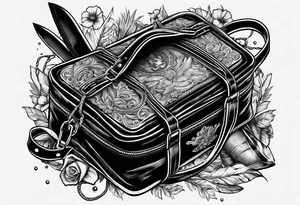 murderers kill kit backpack knife rope duct tape tattoo idea