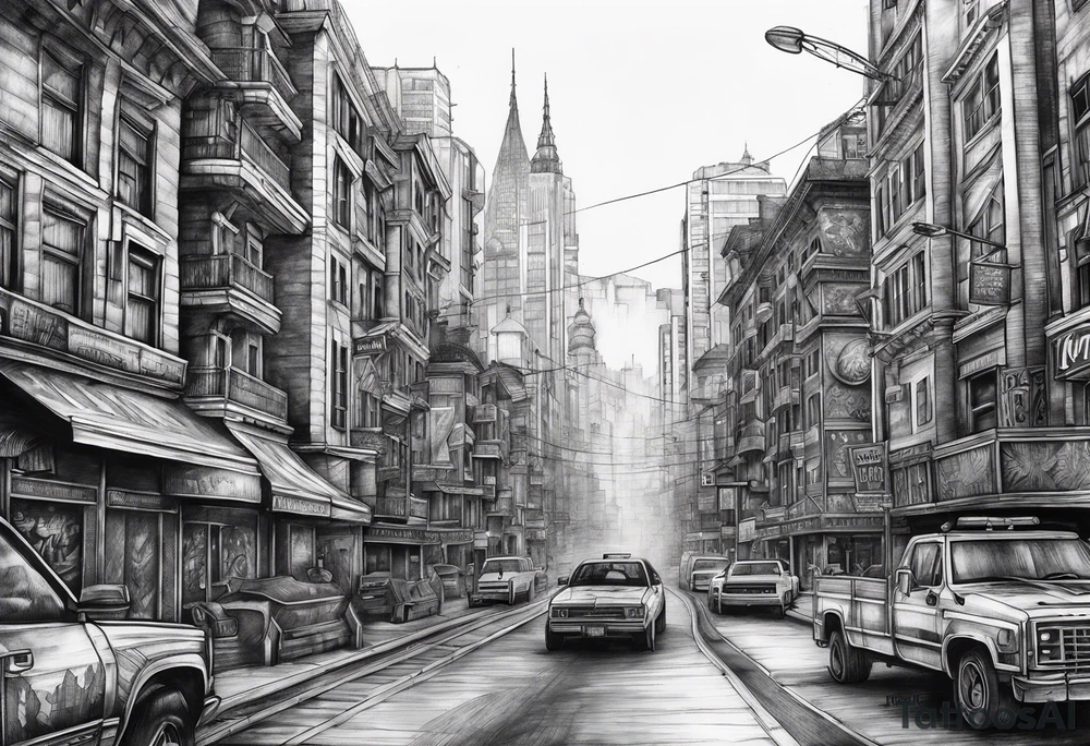 City under siege tattoo idea