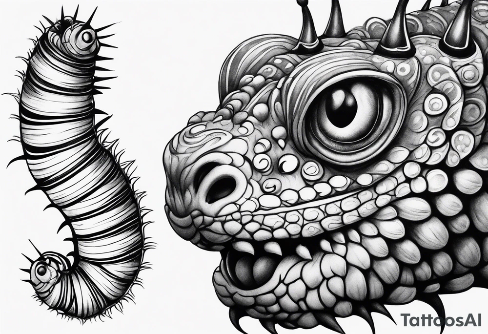 Caterpillar tattoo idea