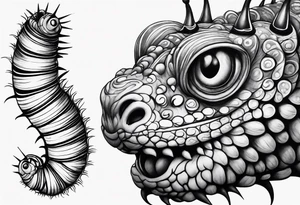 Caterpillar tattoo idea