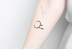 A delicate semicolon intertwined with a vine, symbolizing growth, resilience, and new beginnings tattoo idea