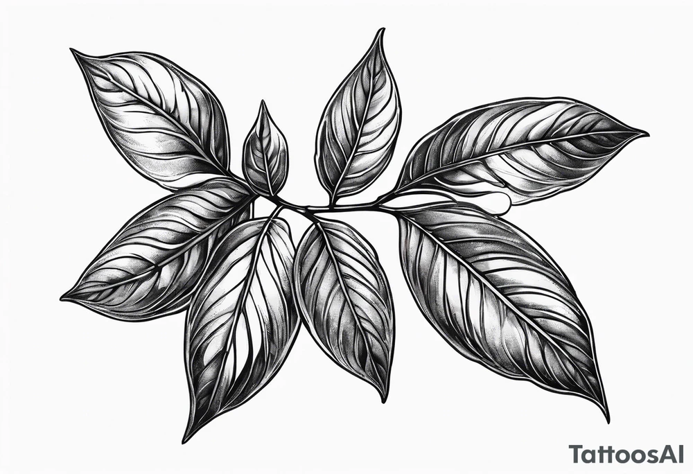 Make a sprig with bay leaf tattoo idea