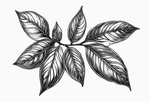 Make a sprig with bay leaf tattoo idea