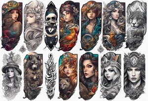Full forearm tattoo for names of children and grandchildren tattoo idea