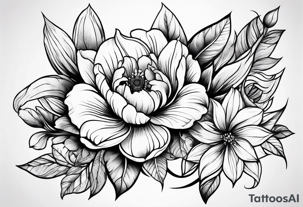 flowers tattoo idea