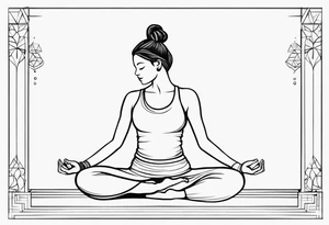 yoga tattoo idea