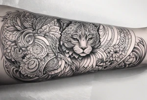 Horizontal long thin inner arm tattoo tattoo idea