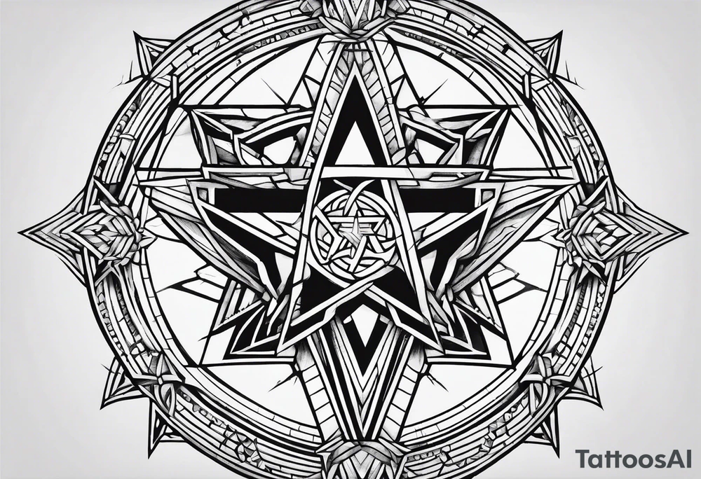 pentagram tattoo idea